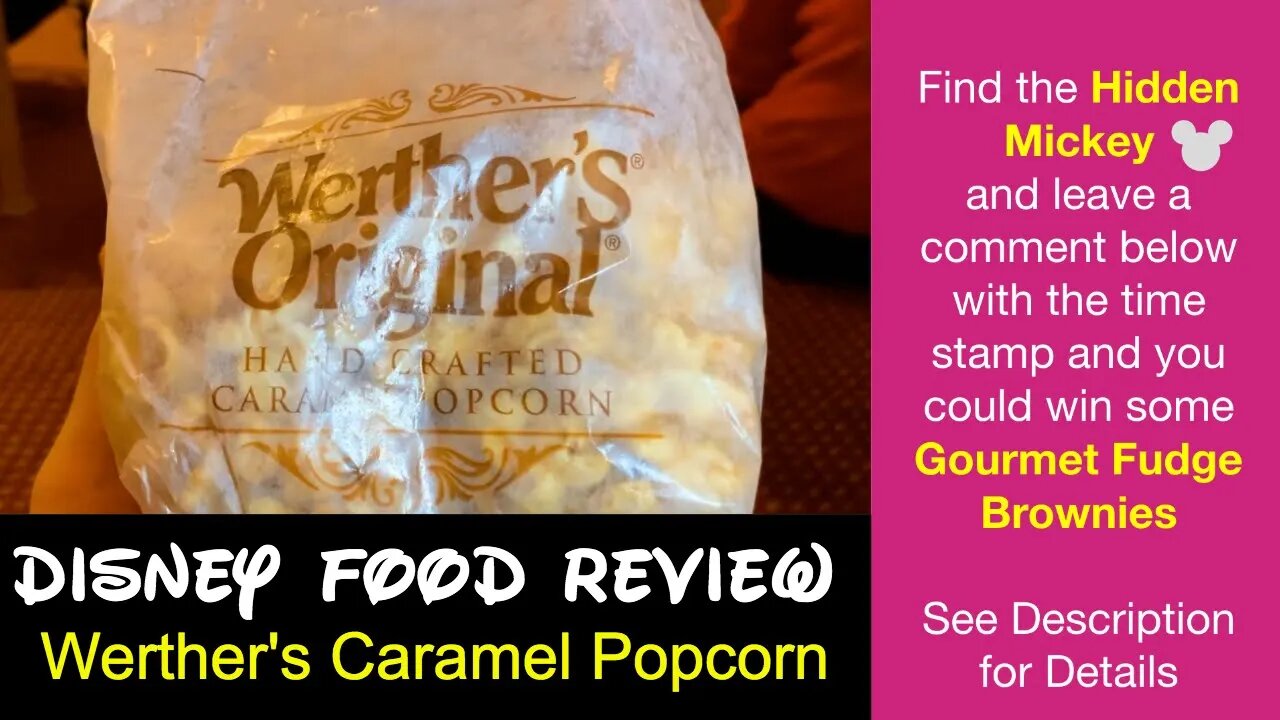 Werther's Caramel Popcorn - Epcot - Disney World