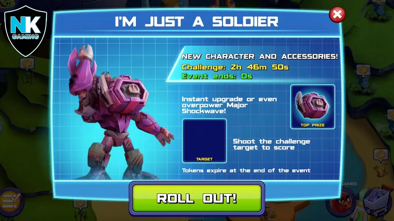 Angry Birds Transformers 2.0 - I'm Just A Soldier - Day 7 Glitch - Featuring Major Shockwave