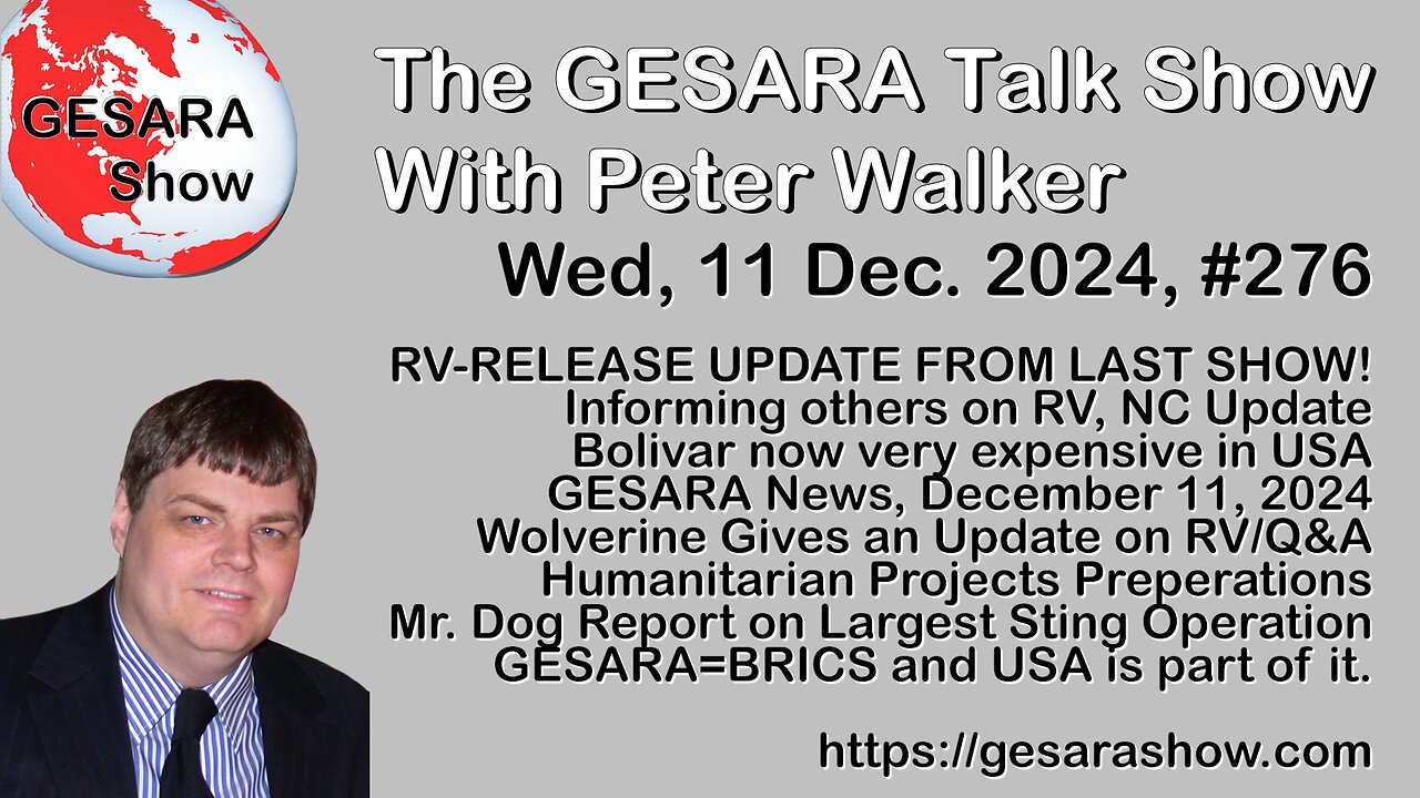 2024-12-11 GESARA Talk Show 276 - Wednesday