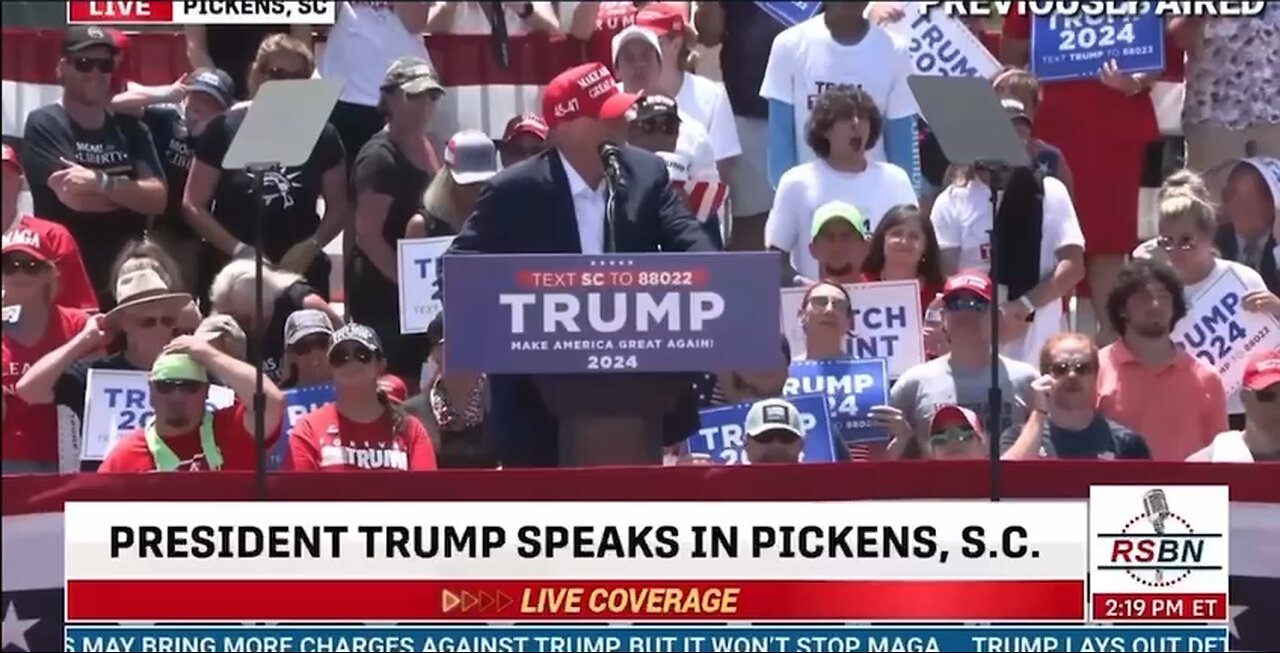Pickens, S.C. President Trump shares the story of The Snake.