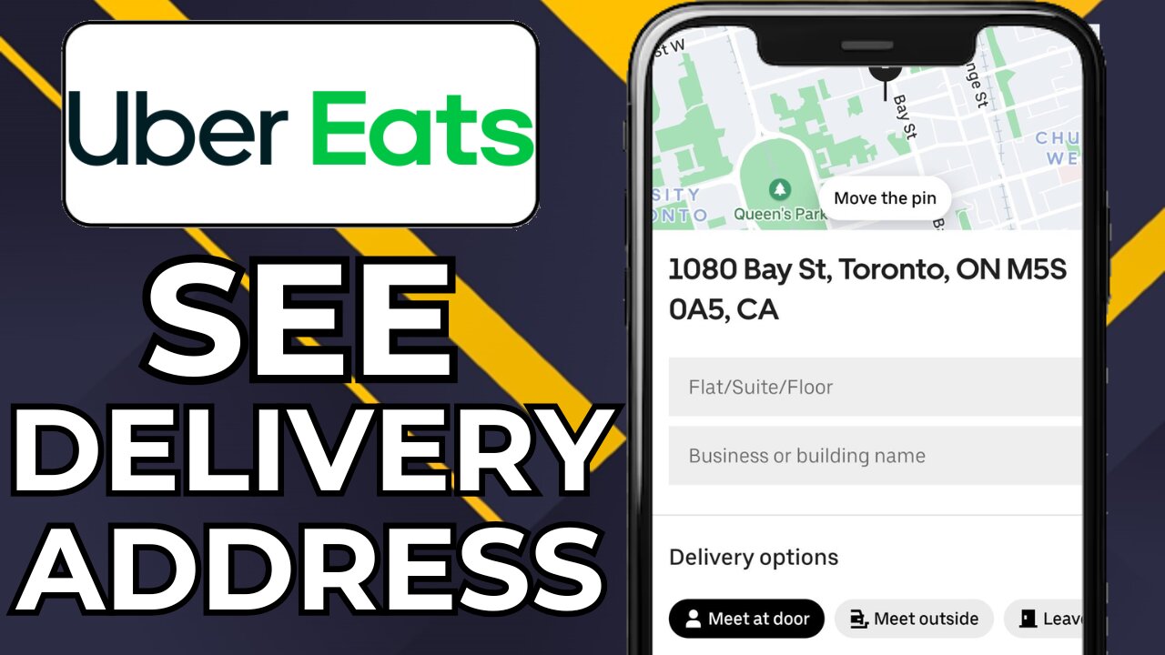 HOW TO SEE DELIVERY ADDRESS ON UBER EATS
