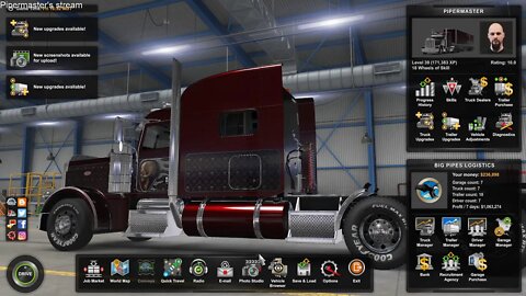 Pipermaster's Live broadcast (American Truck Sim)