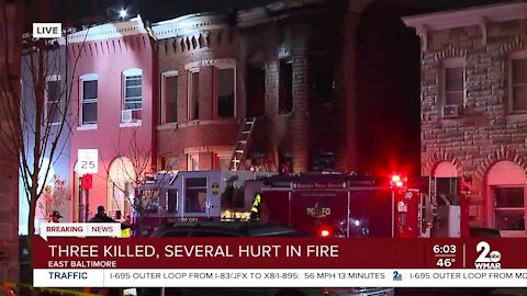 Three killed, several hurt in fire