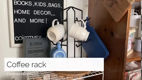 Coffee mug rack