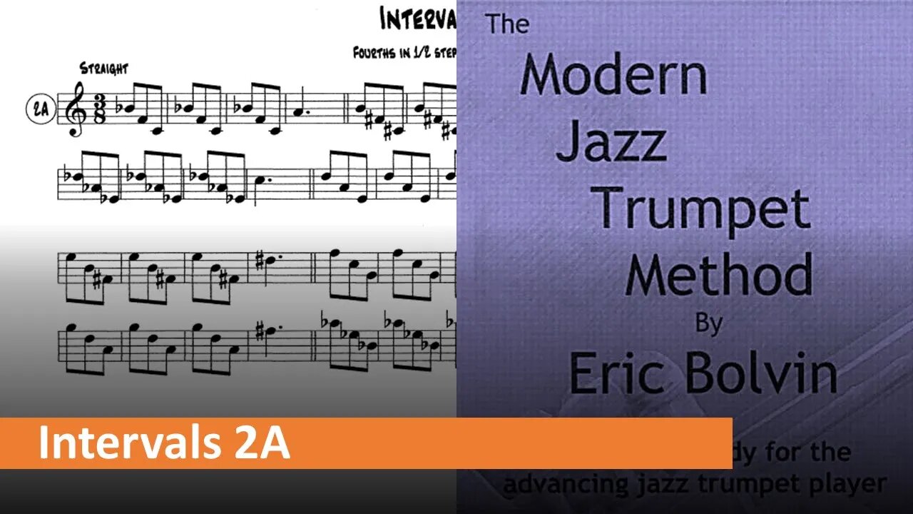 The Modern Jazz Trumpet Method - [Intervals] 2A