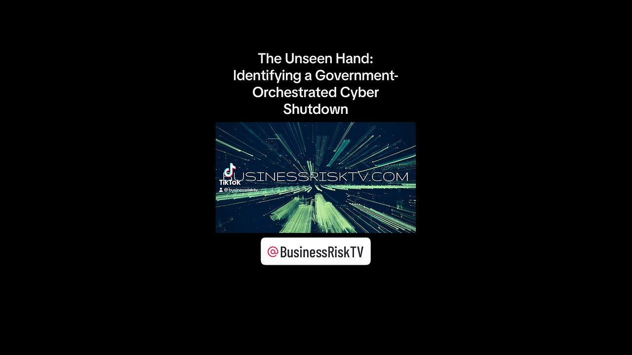 The Unseen Hand: Identifying a Government-Orchestrated Cyber Shutdown