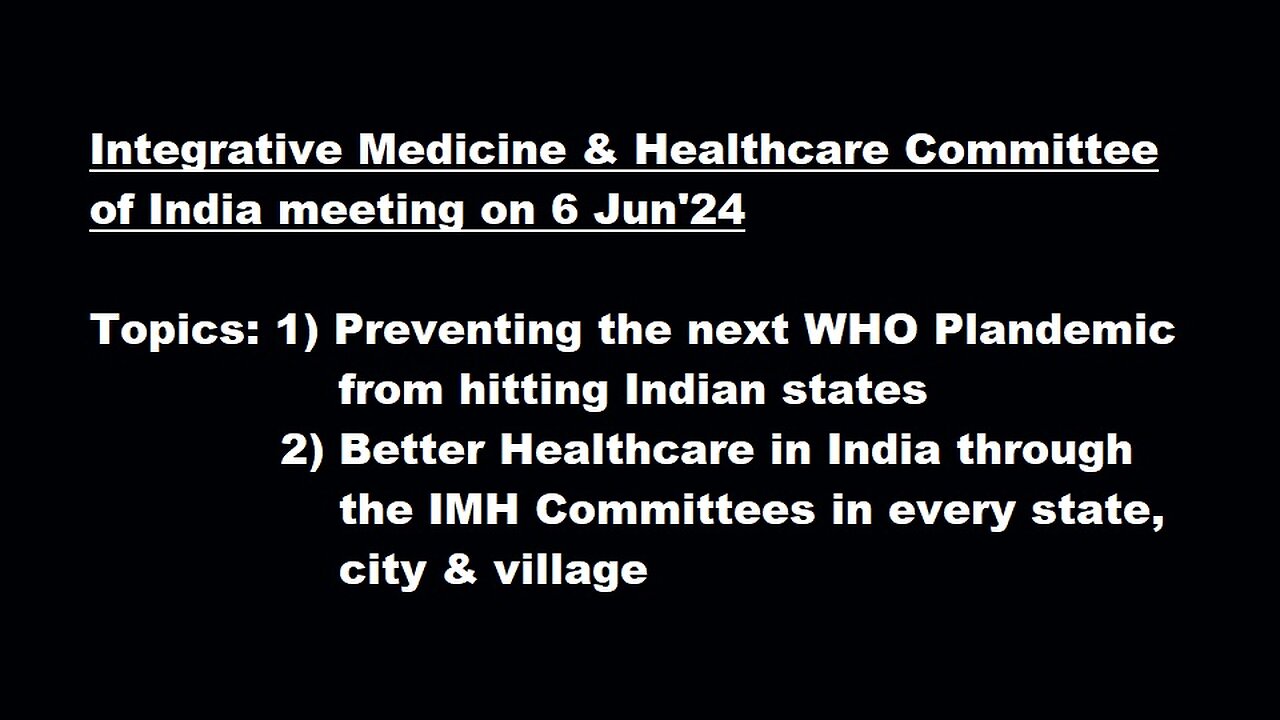 Invitation to join IMHC India