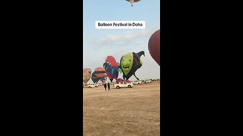 Doha Qatar - Balloon Festival morning