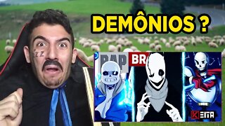 PASTOR REACT 🔴 Rap do Papyrus, Sans e W.D Gaster "Vai Ser Osso" (Undertale)l Kêita Beats