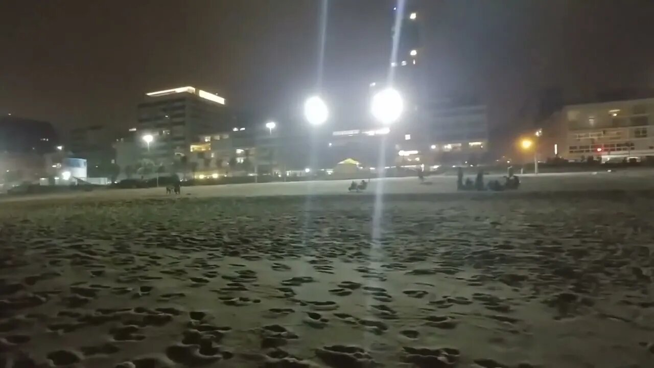 Copacabana Beach at night