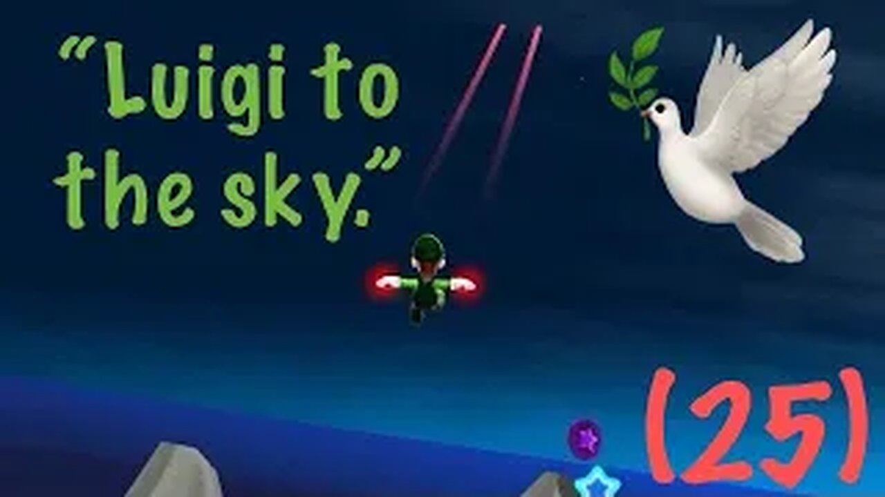 Flying Luigi to the sky. - SMG (25)