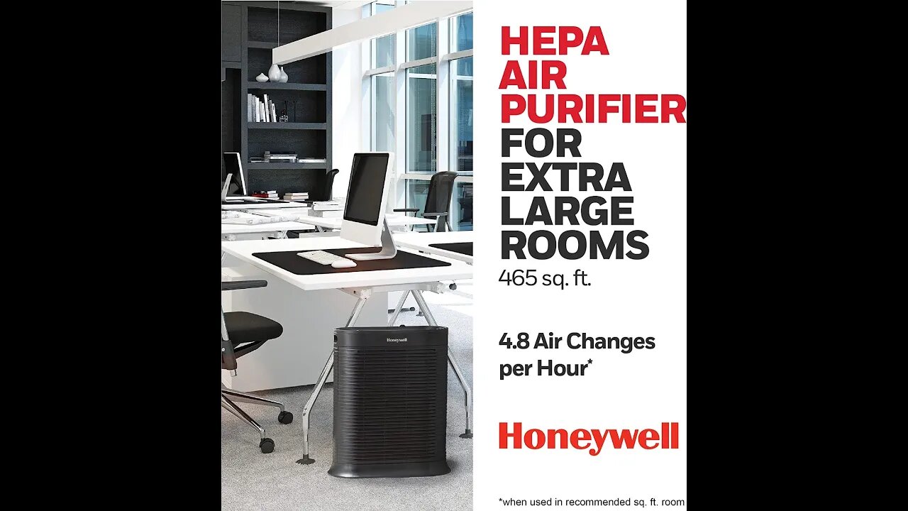 honeywell hpa300 hepa air purifier extra-large room (465 sq. ft)