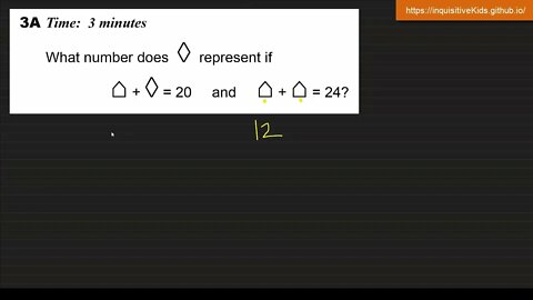 Math Olympiad for Elementary | 2013 | Division E | Contest 3 | MOEMS | 3A