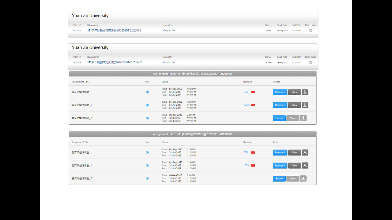 Turnitin Student Account No Repository Valid Until July 31, 2023