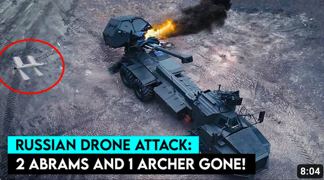 How did the Russian Lancet Destroy 1 Archer and 2 Abrams Tanks?