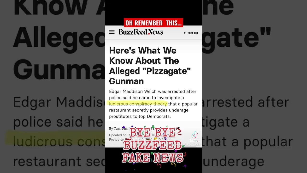 BYEBYE #buzzfeed #FAKENEWS remember this?