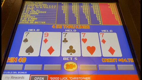 Video Poker: 9/6 Double Double Bonus Poker 99.8% Payout Session