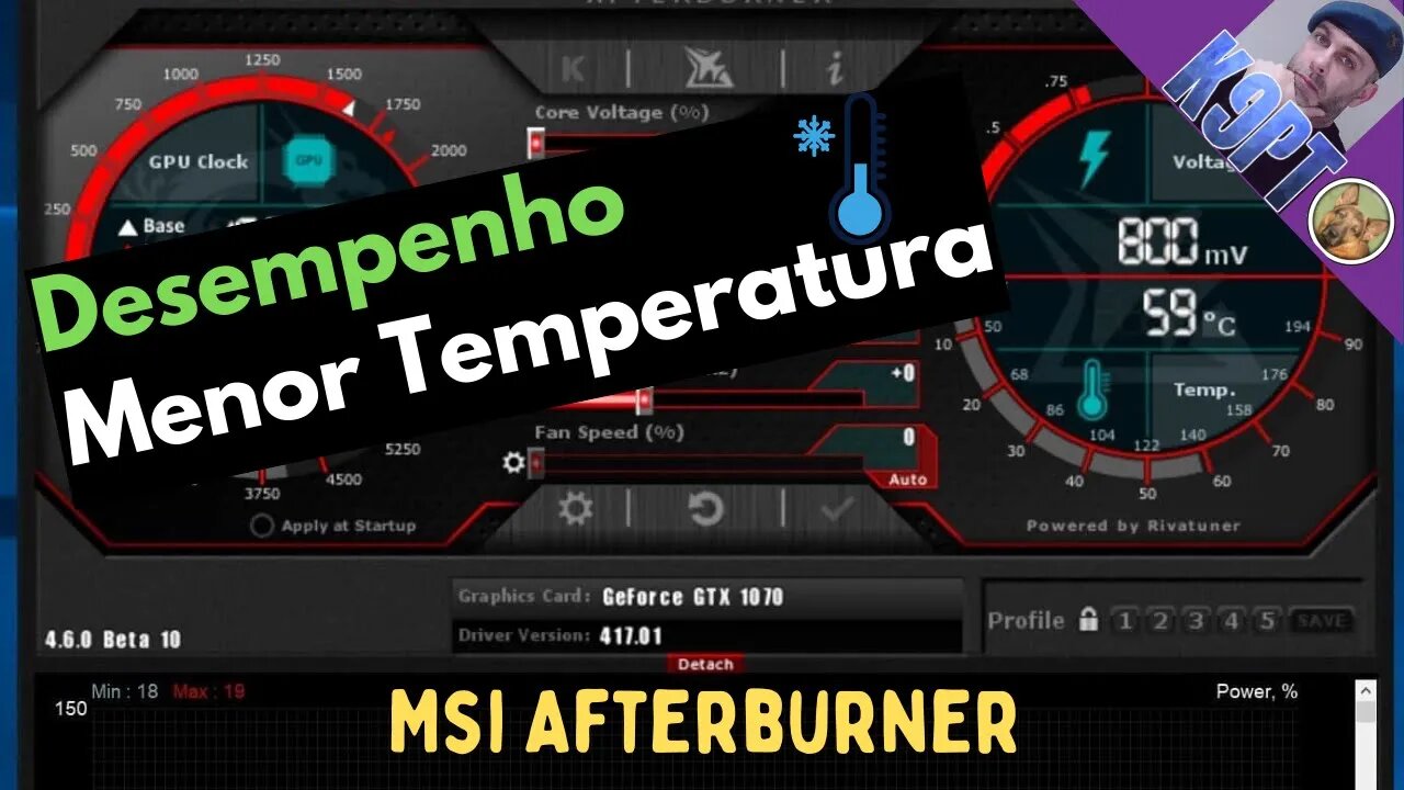 Msi Afterburner, baixar a temperatura!