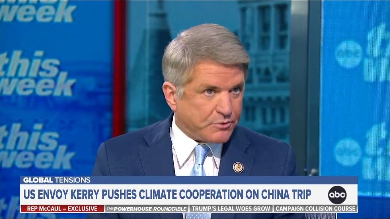 Rep Michael McCaul: China Should Be Held To The Same Climate Change Standards