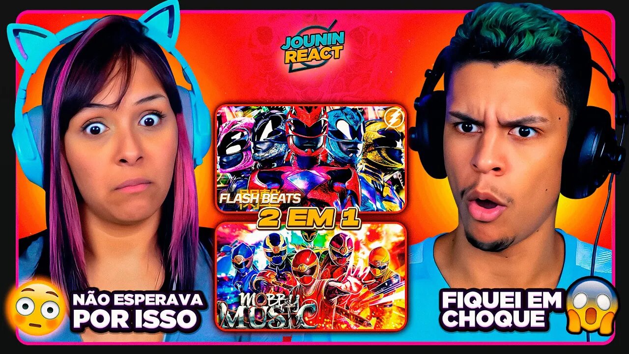 2 EM 1 - POWER RANGERS | Mobby e Flash Beats | [React em Casal] 🔥