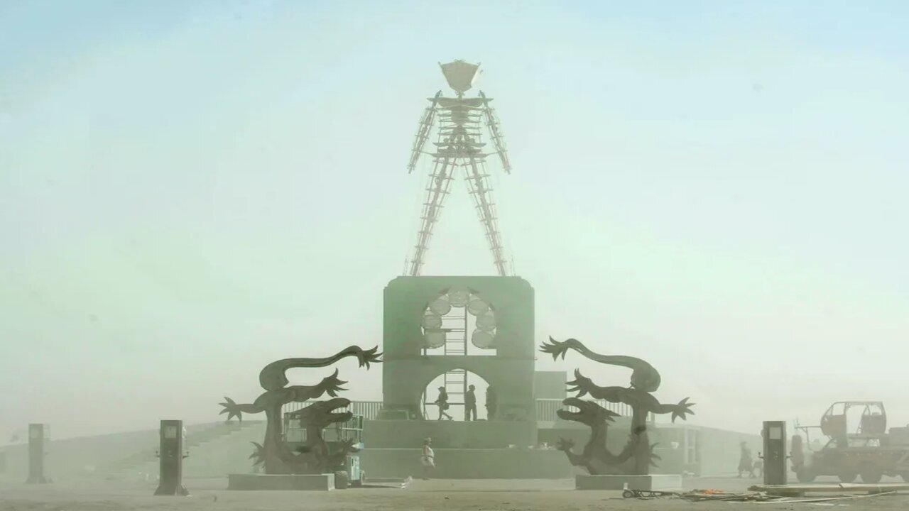 More than 70,000 Burning Man festival attendees remain stuck in Nevada desert after rain