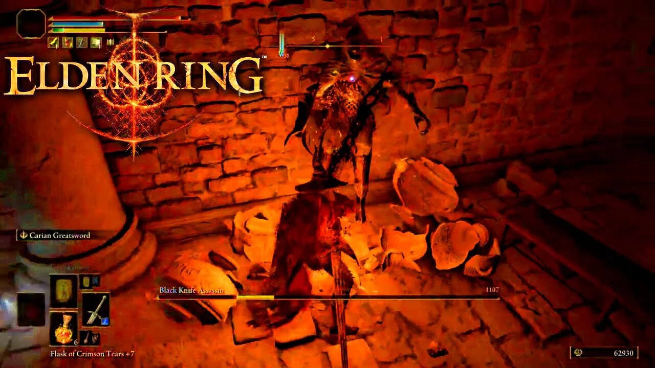 Elden Ring - Boss Fight - Black Knife Assassin - Black Knife Catacombs, Liurnia of the Lakes