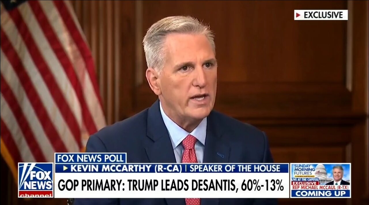 Speaker McCarthy: Trump Will Be The GOP Nominee, He's Stronger Than Ever