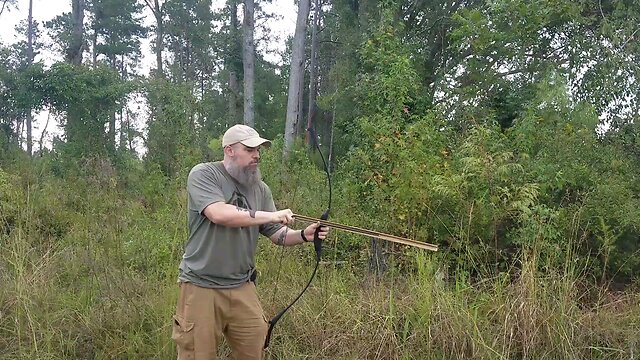 Shooting a Crossbow Bolt w/ an Arrow Guide