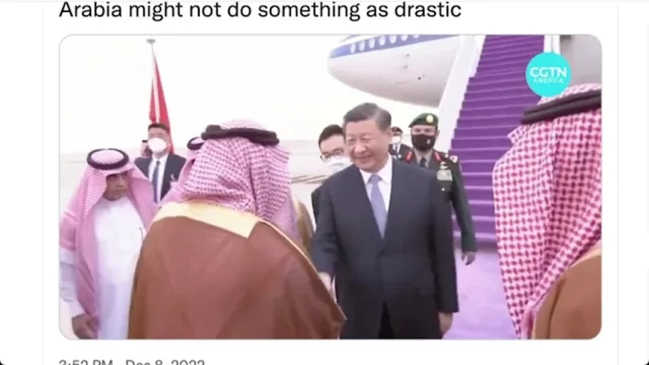 中國國家主席習近平抵達沙特阿拉伯