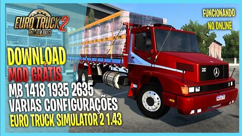 ▶️MERCEDES BENS 1418 1935 2635 EURO TRUCK SIMULATOR 2 MODS ETS2 1.43