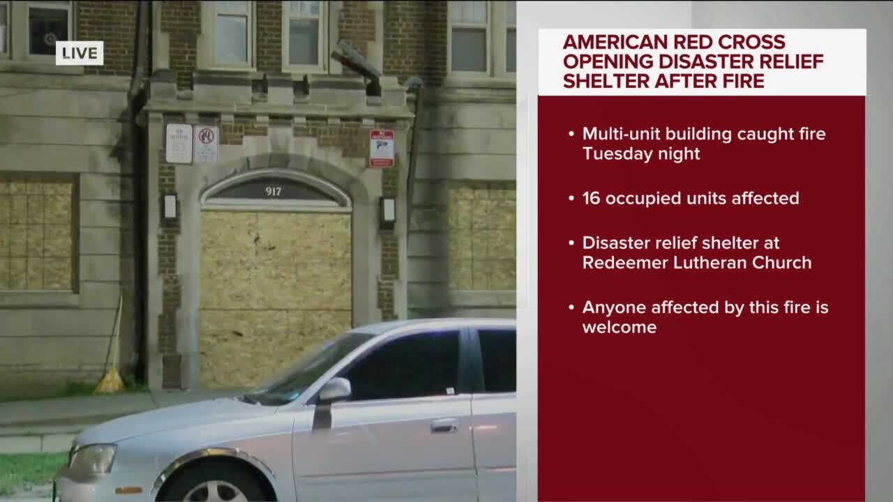 At least 20 people displaced following Milwaukee apartment fire