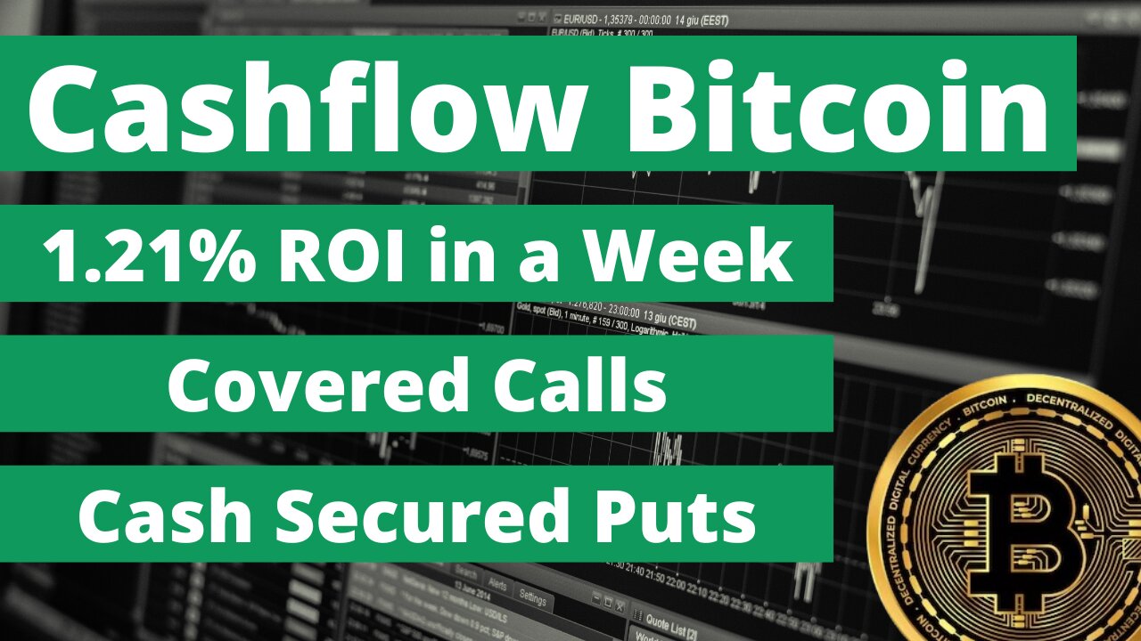 Create Cashflow Using Covered Calls & Cash Secured Puts - Bitcoin ETF (BITO) - 1.21% ROI in 1 Week