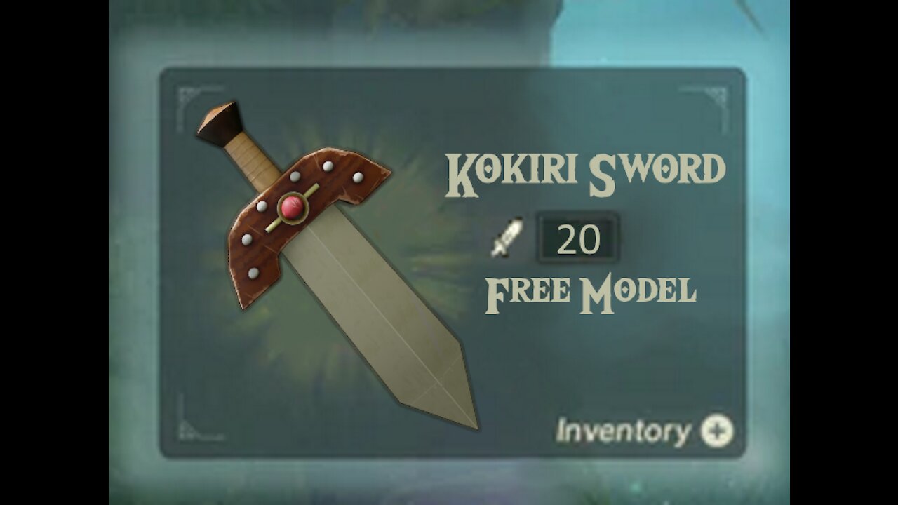 Legend of Zelda - Kokiri Sword Free Model