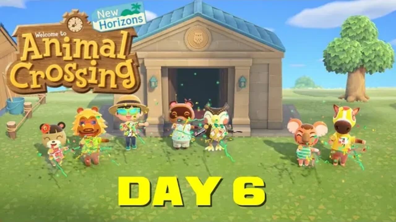 Animal Crossing: New Horizons Day 6 - Nintendo Switch Gameplay 😎Benjamillion