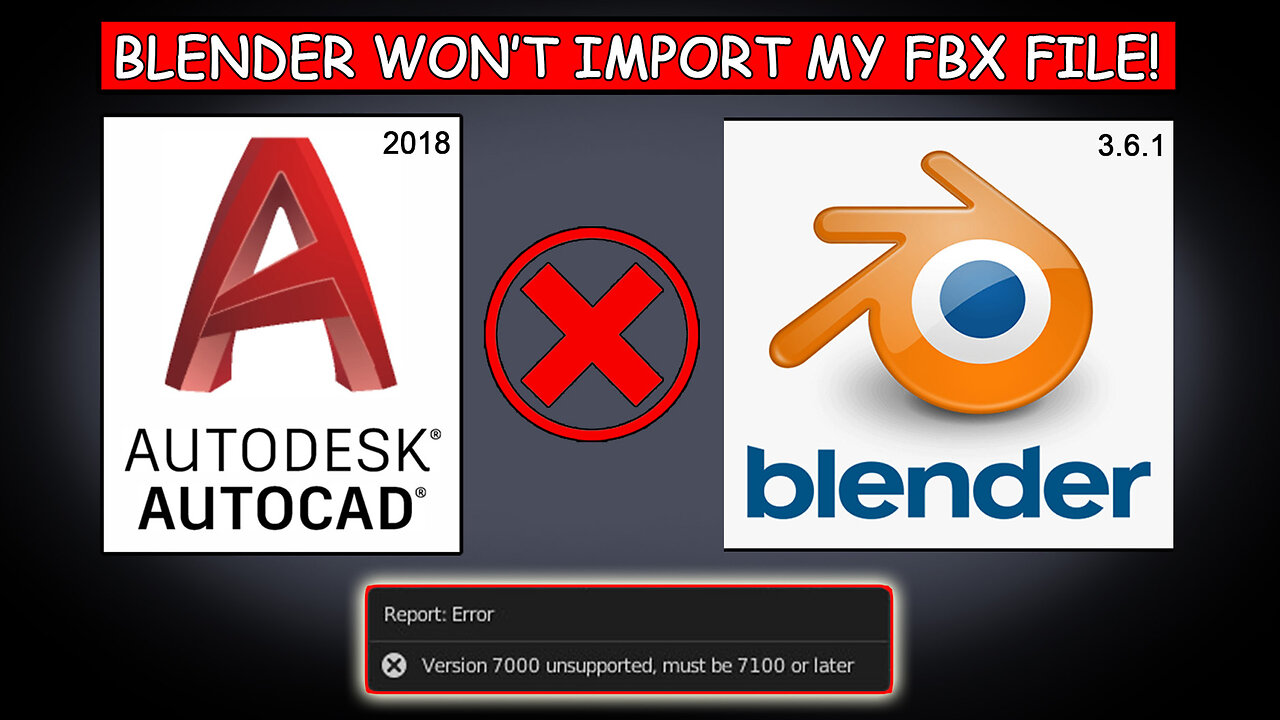 Convert old FBX file to latest version for Importing to Blender