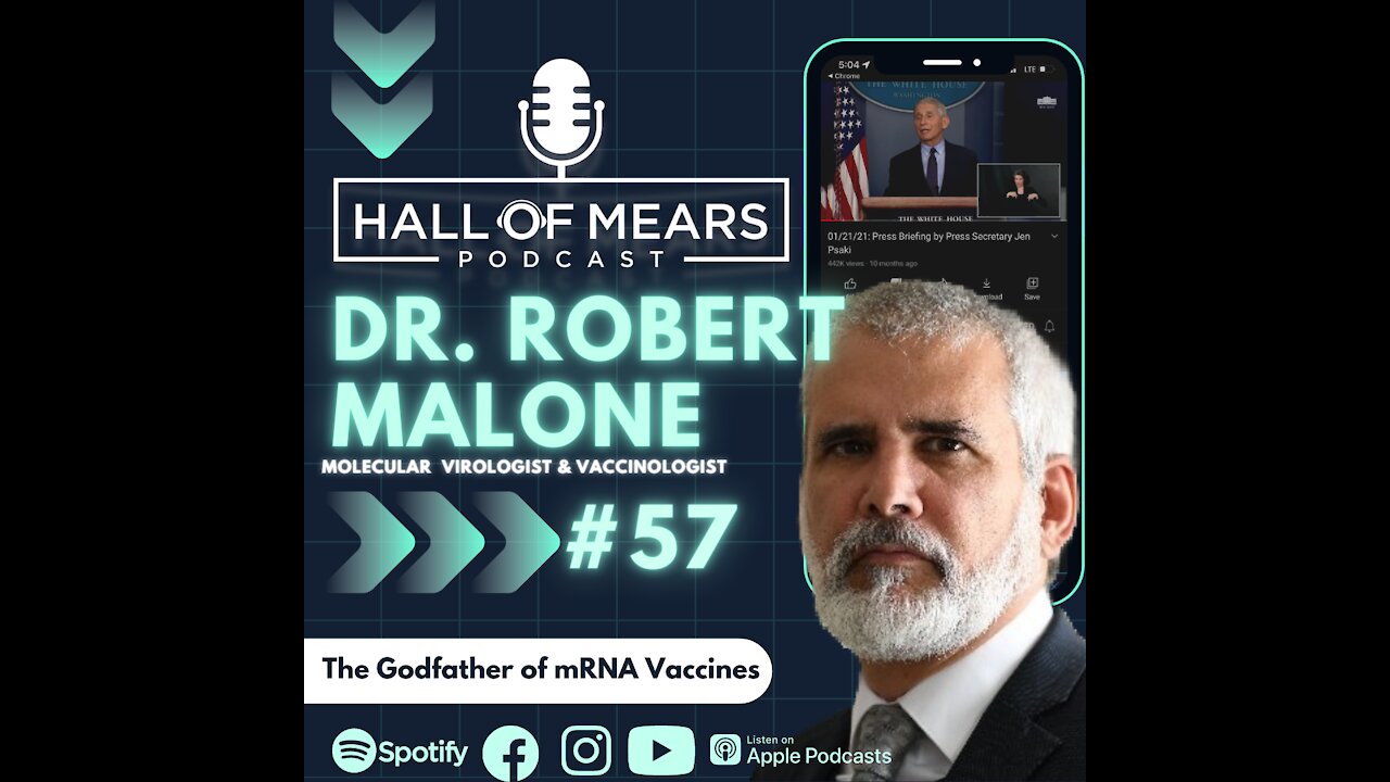 Hall of Mears Podcast #57: #Molecular #Virologist & #Vaccinologist Dr. Robert Malone