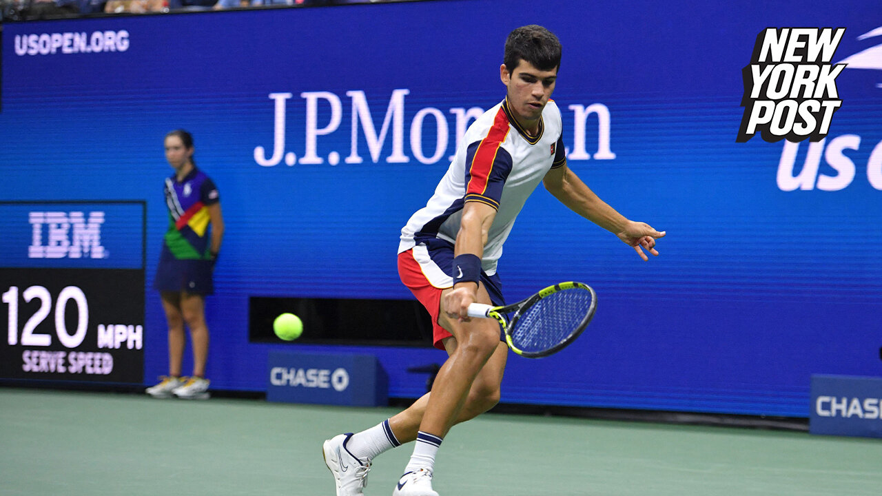 Carlos Alcaraz retires in second set of US Open quarterfinals