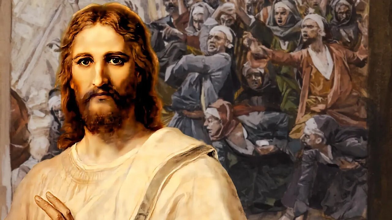 Why did Jesus hide Himself and leave the temple?