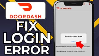 HOW TO FIX DOORDASH DASHER LOGIN ERROR