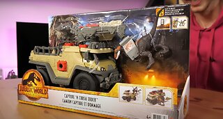 CAPTURE N' CRUSH TRUCK!!! Jurassic World Dominion! - Review and Unboxing