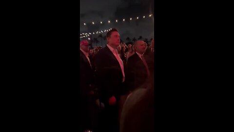 Elon being thanked tonight at Mar-a-Lago