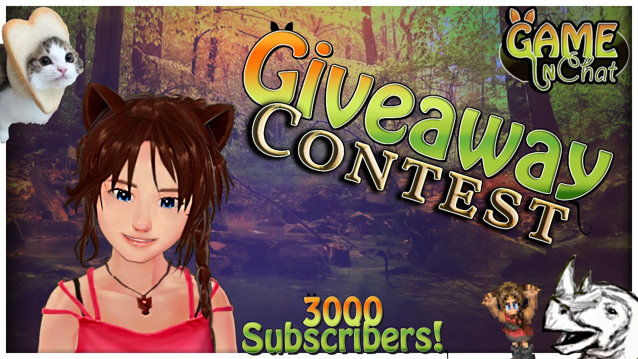 Giveaway Contest!🌸😄 Free Game/Drawing🔥 Super Thank you Everyone! 🌟🍀🌸😄🔥(Now over 3000 Subscribers!)🔥