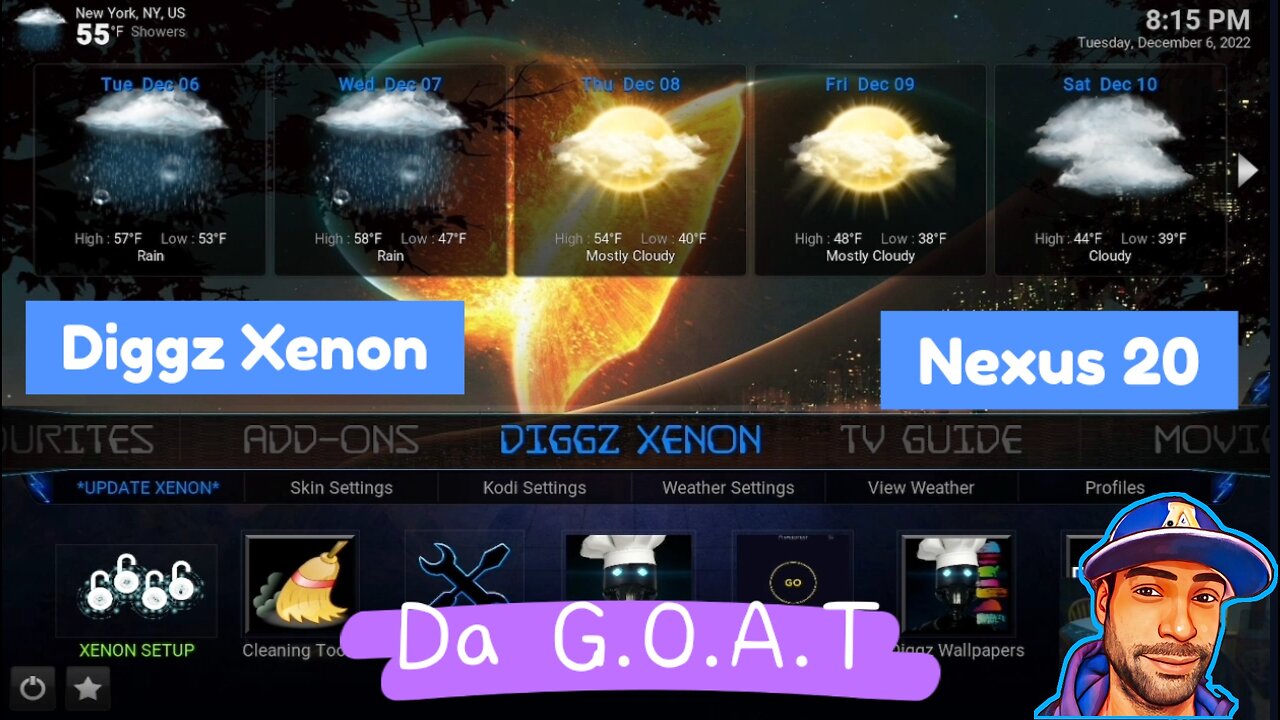 Universal1: Kodi 19 Diggz Xenon Nexus 20