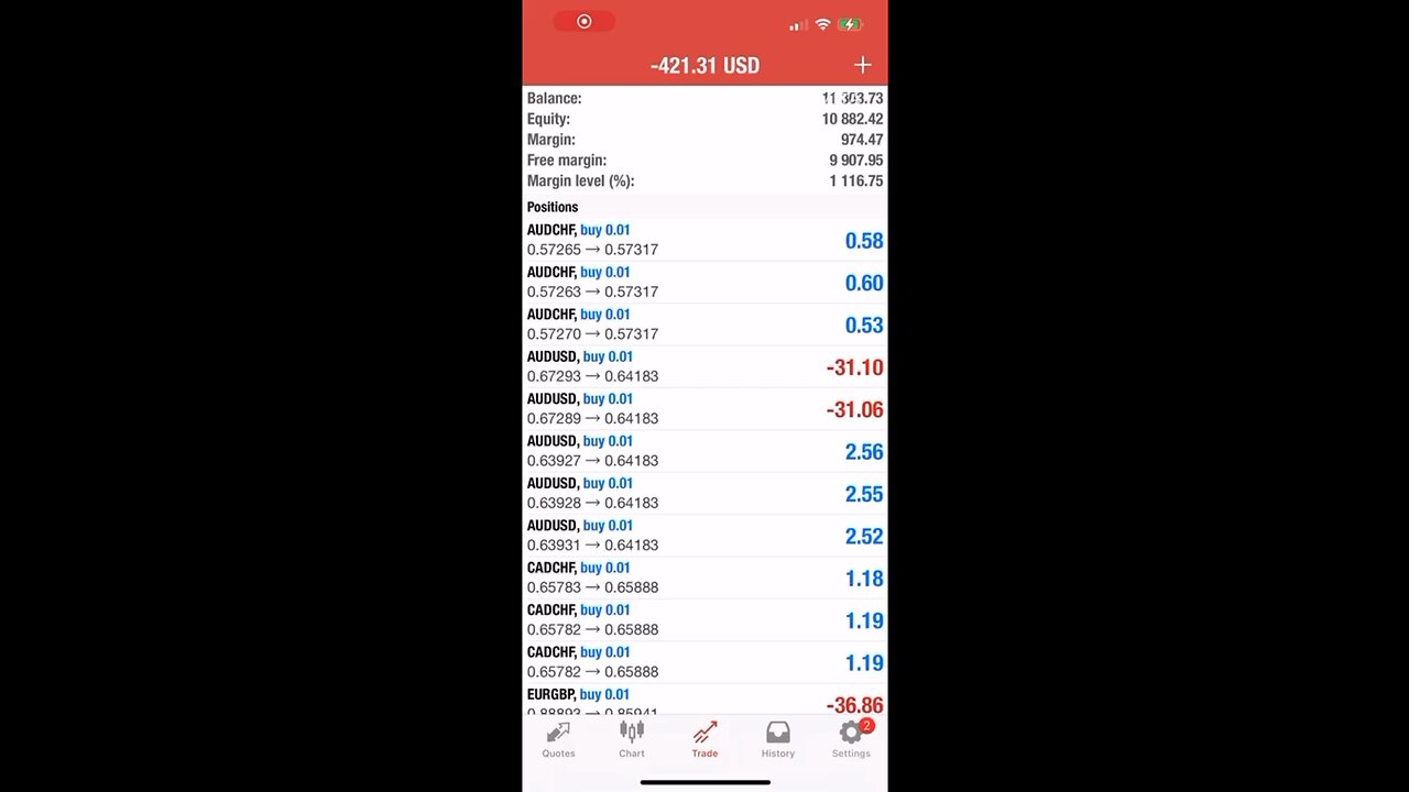Live Forex Account Update. 13% First Year Profit - And going