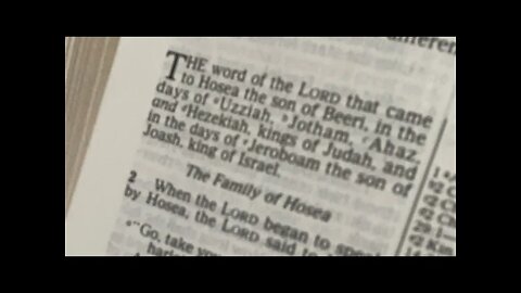 Hosea 1:1-2