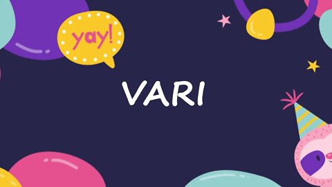 Happy Birthday to Vari - Birthday Wish From Birthday Bash
