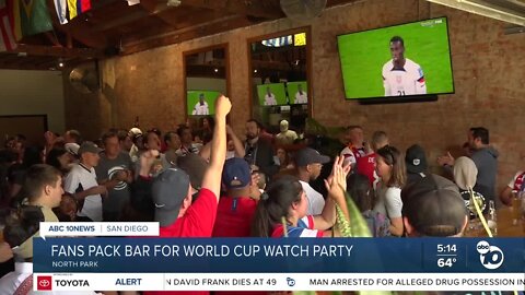 Fans pack North Park bar for World Cup watch party