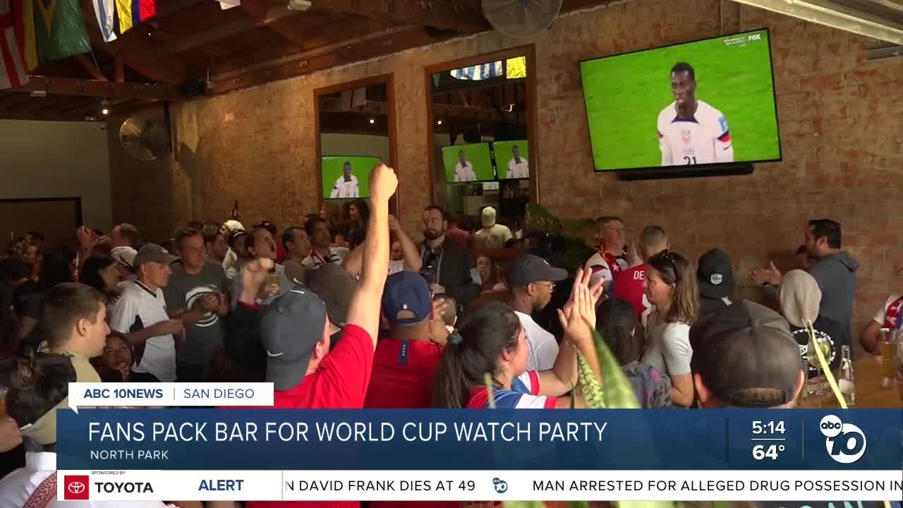 Fans pack North Park bar for World Cup watch party