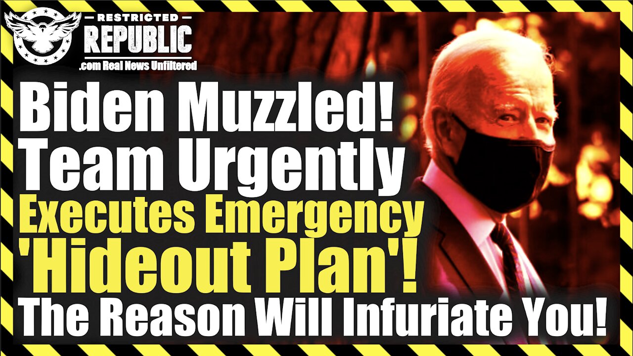 Biden Muzzled! Team Urgently Executes Emergency ‘Hideout Plan’ – The Reason Will Infuriate You!