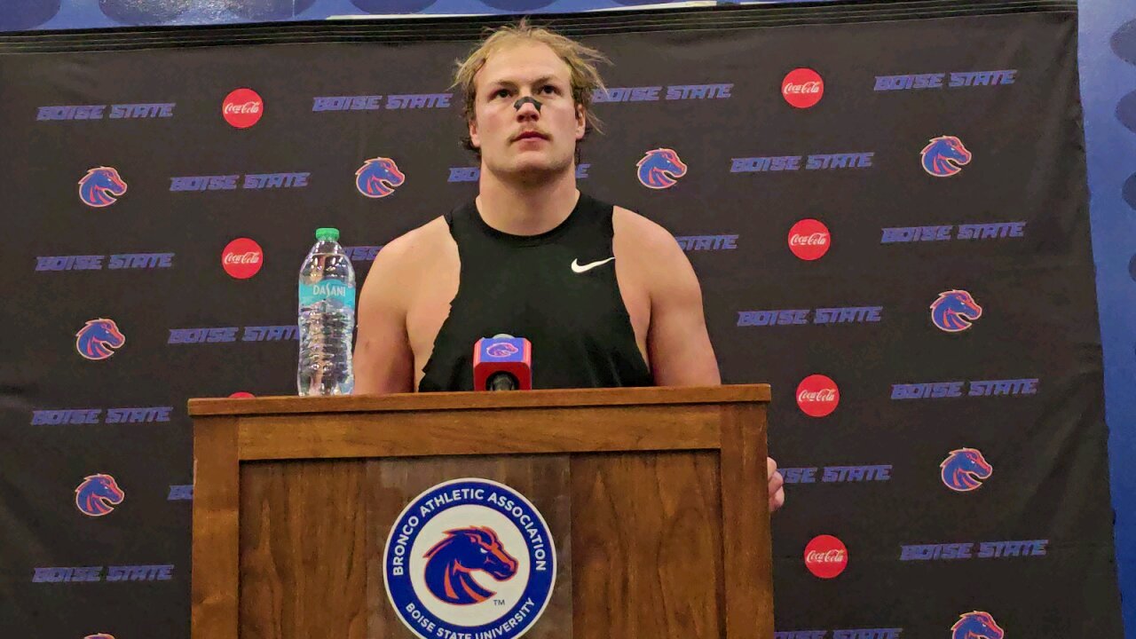 Post Nevada Press Conference With Boise State Linebacker, #53 Marco Notarainni 11/09/2024